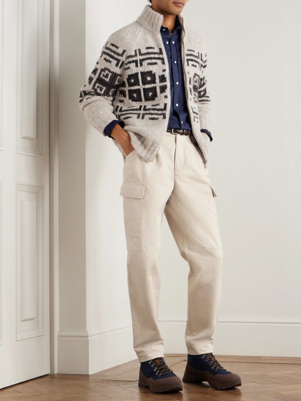 Virgin Wool-Flannel Western Shirt - OU