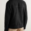 Double-Breasted Shearling Jacket - BK Double-Breasted Shearling Jacket - BK