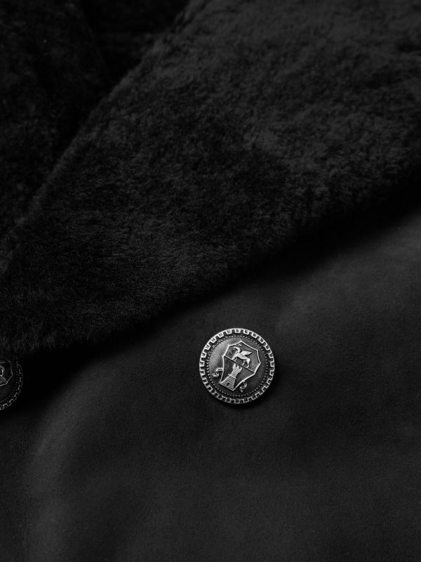Double-Breasted Shearling Jacket - CU Double-Breasted Shearling Jacket - CU