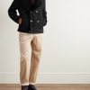 Double-Breasted Shearling Jacket - OU Double-Breasted Shearling Jacket - OU