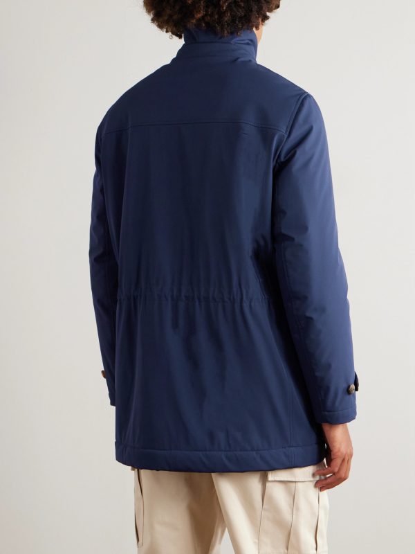 Shearling-Trimmed Shell Parka - BK