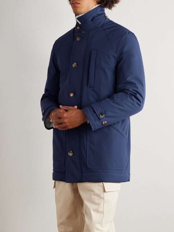 Shearling-Trimmed Shell Parka - FR
