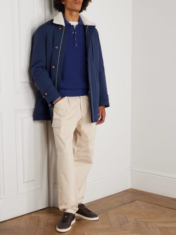 Shearling-Trimmed Shell Parka - OU