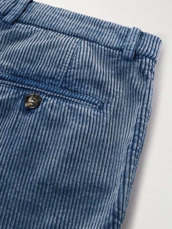 Tapered Cotton-Corduroy Trousers - CU