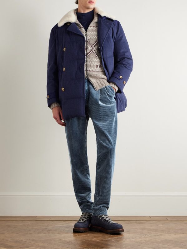 Tapered Cotton-Corduroy Trousers - OU