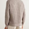 Waffle-Knit Cashmere Polo Shirt - BK Waffle-Knit Cashmere Polo Shirt - BK
