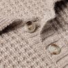 Waffle-Knit Cashmere Polo Shirt - CU Waffle-Knit Cashmere Polo Shirt - CU