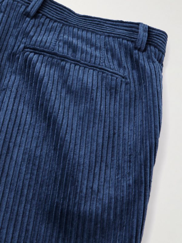 Straight-Leg Cotton-Corduroy Suit Trousers - CU Straight-Leg Cotton-Corduroy Suit Trousers - CU