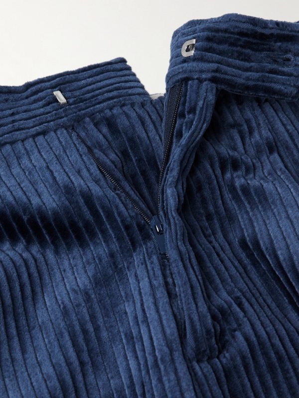 Straight-Leg Cotton-Corduroy Suit Trousers - E1 Straight-Leg Cotton-Corduroy Suit Trousers - E1