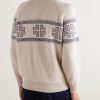 Intarsia-Knit Cashmere Rollneck Sweater - BK Intarsia-Knit Cashmere Rollneck Sweater - BK