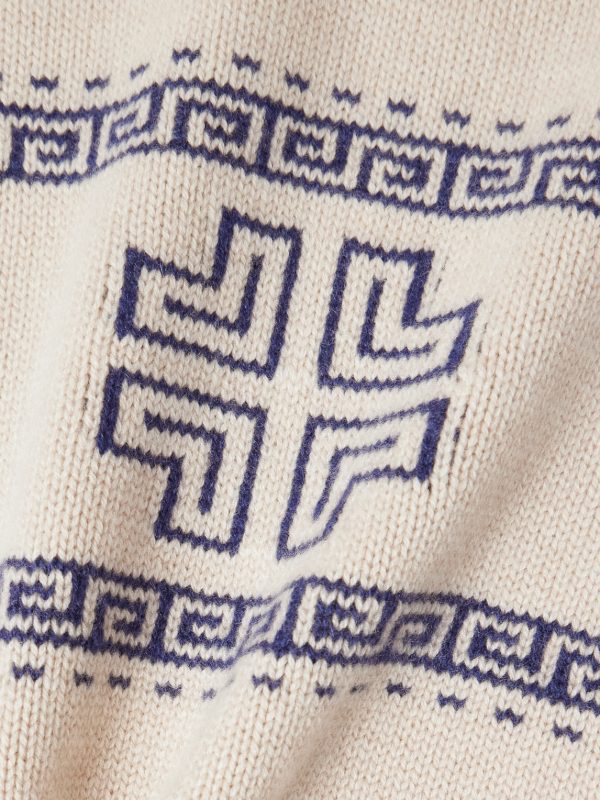 Intarsia-Knit Cashmere Rollneck Sweater - CU Intarsia-Knit Cashmere Rollneck Sweater - CU