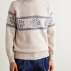 Intarsia-Knit Cashmere Rollneck Sweater - FR Intarsia-Knit Cashmere Rollneck Sweater - FR