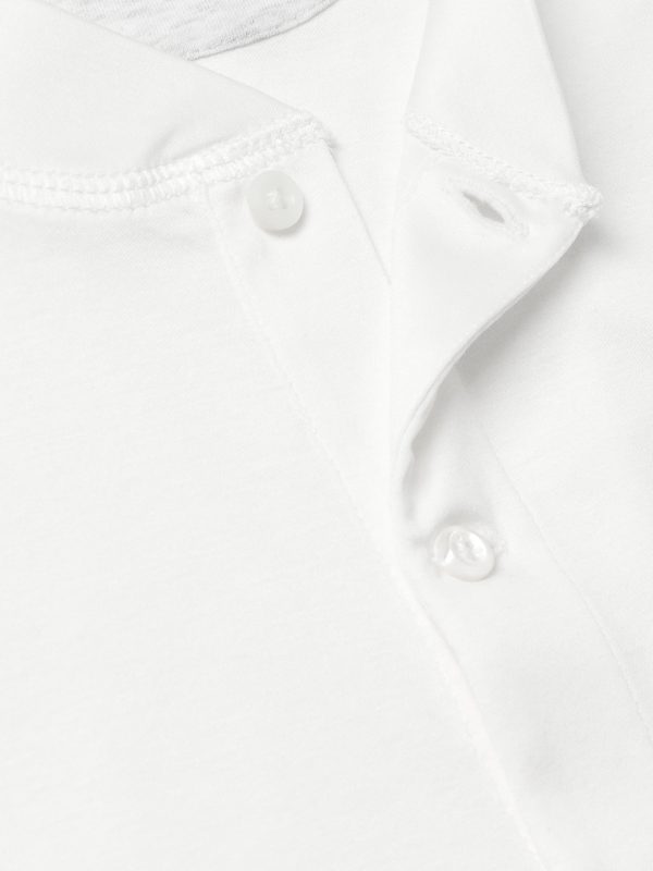 Slim-Fit Cotton-Jersey Henley T-Shirt - CU Slim-Fit Cotton-Jersey Henley T-Shirt - CU