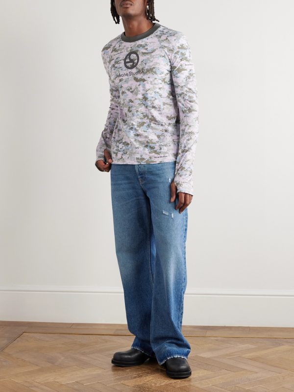 Elway Camouflage-Print Jersey T-Shirt - OU