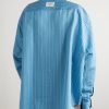 Soffia Oversized Striped Lyocell-Blend Shirt - BK Soffia Oversized Striped Lyocell-Blend Shirt - BK