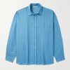 Soffia Oversized Striped Lyocell-Blend Shirt Soffia Oversized Striped Lyocell-Blend Shirt