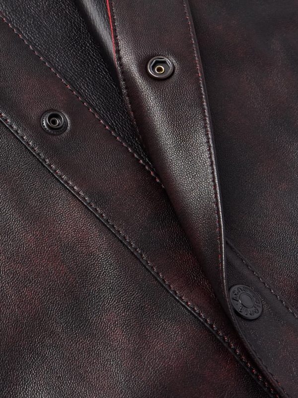 Laraw Oversized Leather Shirt Jacket - CU
