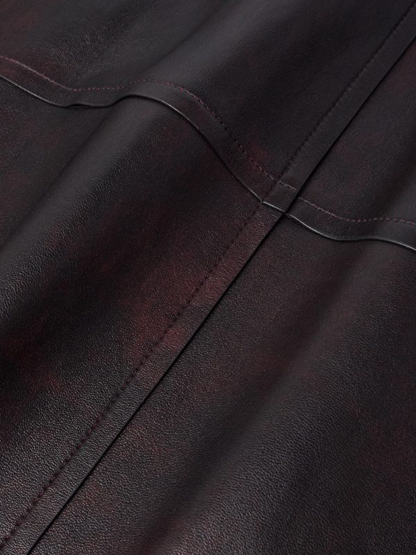 Laraw Oversized Leather Shirt Jacket - E1