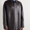 Laraw Oversized Leather Shirt Jacket - FR