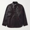 Laraw Oversized Leather Shirt Jacket