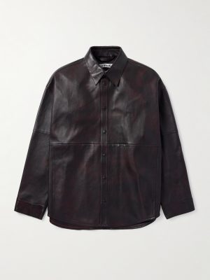 Laraw Oversized Leather Shirt Jacket Laraw Oversized Leather Shirt Jacket