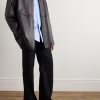 Laraw Oversized Leather Shirt Jacket - OU