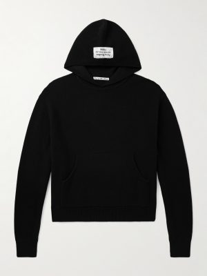 Logo-Appliquéd Cashmere-Blend Hoodie