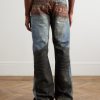Trompe L'oeil Straight-Leg Brushed Jeans - BK Trompe L'oeil Straight-Leg Brushed Jeans - BK