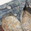 Trompe L'oeil Straight-Leg Brushed Jeans - E1 Trompe L'oeil Straight-Leg Brushed Jeans - E1
