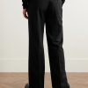 Flared Woven Trousers - BK