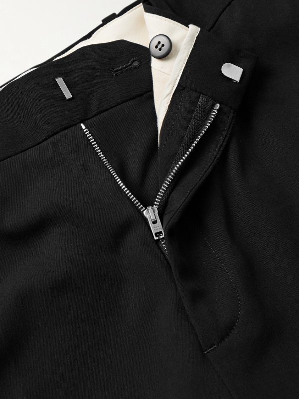 Flared Woven Trousers - E1