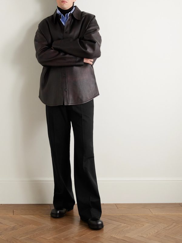 Flared Woven Trousers - OU