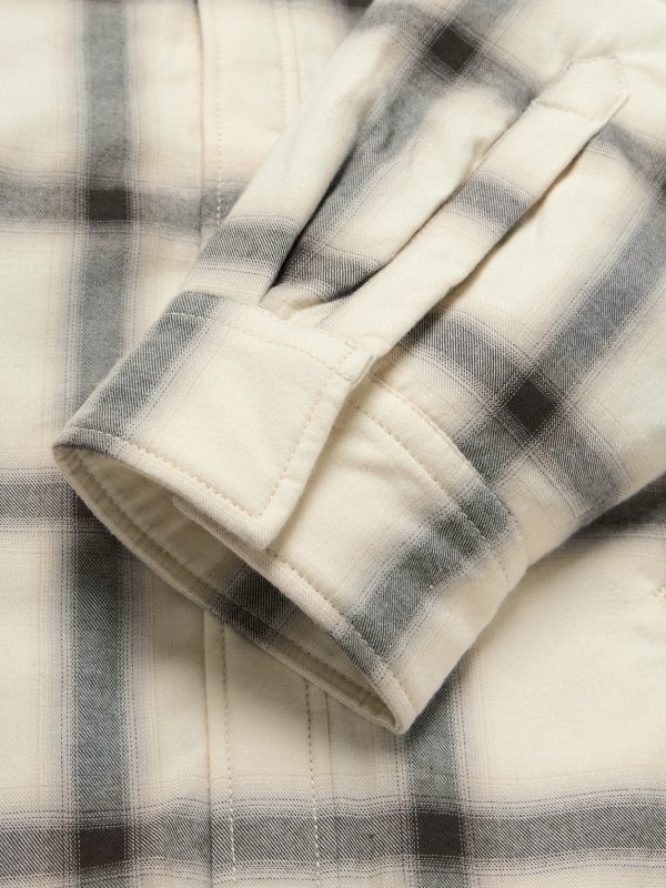 Osara Oversized Padded Checked Cotton-Flannel Overshirt - E1