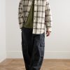 Osara Oversized Padded Checked Cotton-Flannel Overshirt - OU