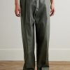 Pasoro Belted Straight-Leg Cotton-Poplin Trousers - FR Pasoro Belted Straight-Leg Cotton-Poplin Trousers - FR