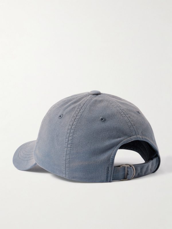 Logo-Embroidered Cotton-Twill Baseball Cap - BK