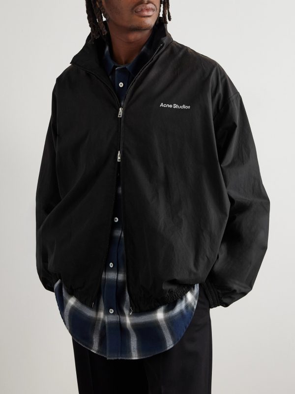 Olando Logo-Print Cotton-Poplin Jacket - FR