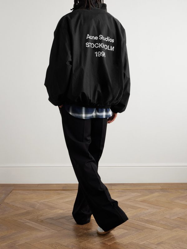 Olando Logo-Print Cotton-Poplin Jacket - OU