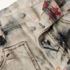 1981 Wide-Leg Trompe L'oeil Printed Jeans - E1 1981 Wide-Leg Trompe L'oeil Printed Jeans - E1