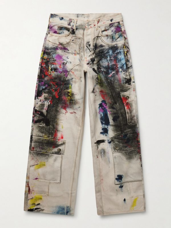 1981 Wide-Leg Trompe L'oeil Printed Jeans 1981 Wide-Leg Trompe L'oeil Printed Jeans