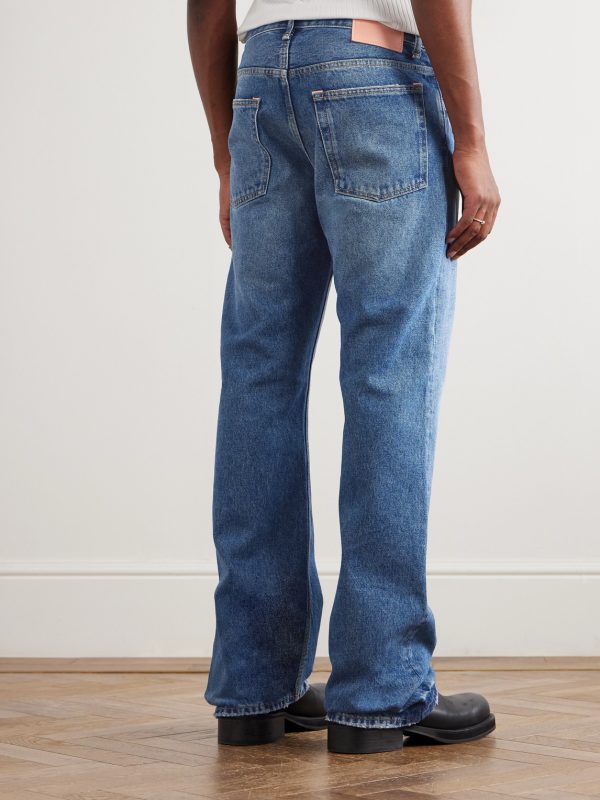2010M Straight-Leg Distressed Jeans - BK