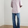Solon Oversized Camp-Collar Embroidered Cotton-Piqué Shirt - OU Solon Oversized Camp-Collar Embroidered Cotton-Piqué Shirt - OU