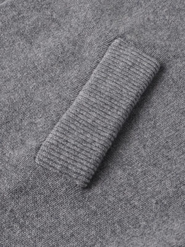 Logo-Embroidered Wool and Yak-Blend Cardigan - E1