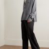 Logo-Embroidered Wool and Yak-Blend Cardigan - OU