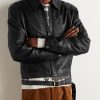 Lascari Slim-Fit Belted Leather Jacket - FR Lascari Slim-Fit Belted Leather Jacket - FR