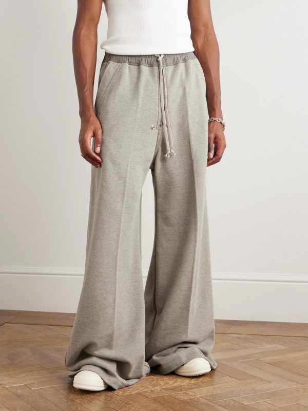 Geth Belas Wide-Leg Embellished Cotton-Blend Jersey Sweatpants - FR Geth Belas Wide-Leg Embellished Cotton-Blend Jersey Sweatpants - FR