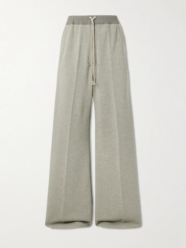 Geth Belas Wide-Leg Embellished Cotton-Blend Jersey Sweatpants Geth Belas Wide-Leg Embellished Cotton-Blend Jersey Sweatpants