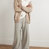 Geth Belas Wide-Leg Embellished Cotton-Blend Jersey Sweatpants - OU Geth Belas Wide-Leg Embellished Cotton-Blend Jersey Sweatpants - OU