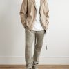 Berlin Straight-Leg Shell-Trimmed Cotton-Blend Jersey Sweatpants - OU