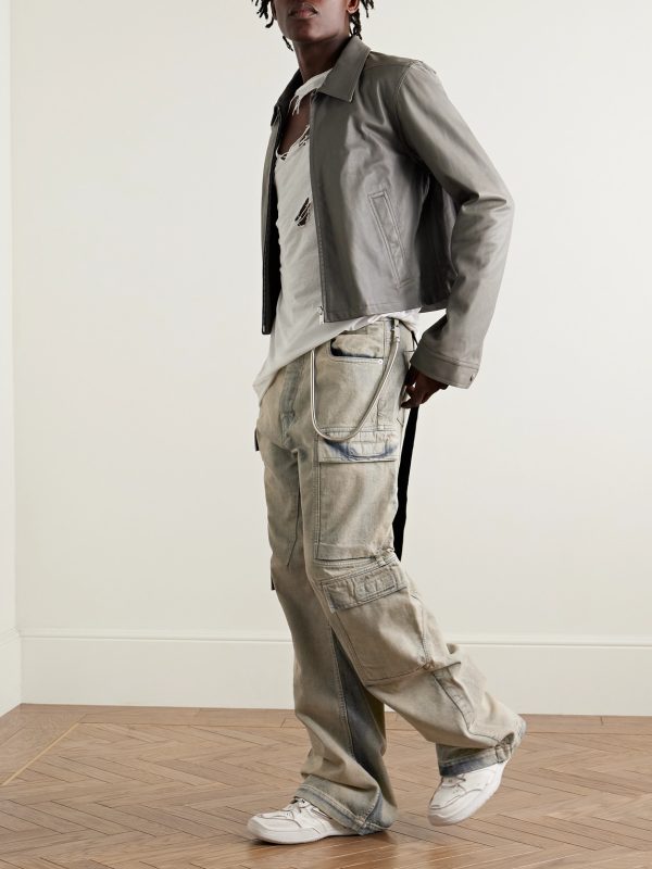 Straight-Leg Cargo Jeans - OU Straight-Leg Cargo Jeans - OU